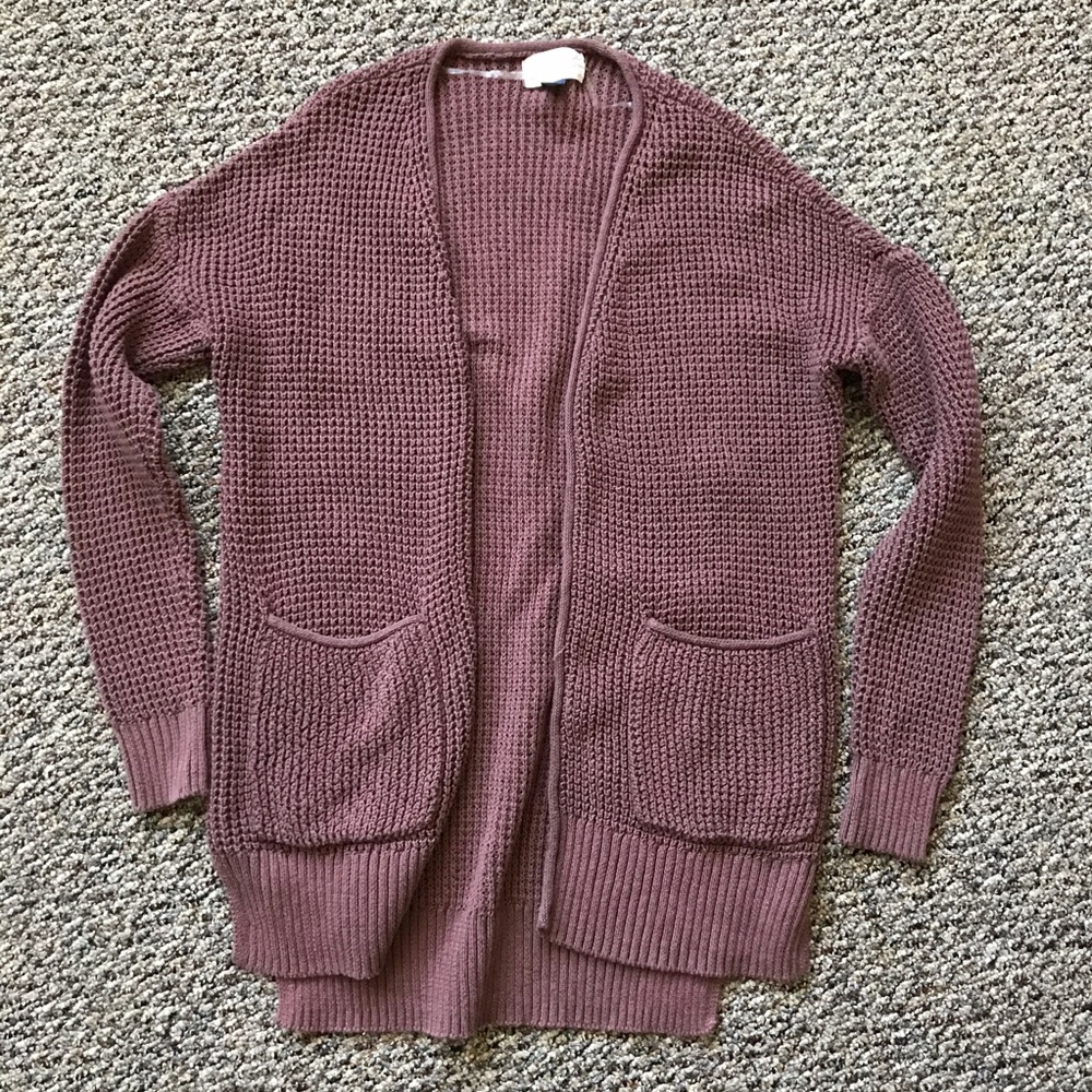 Waffle Knit Cardigan